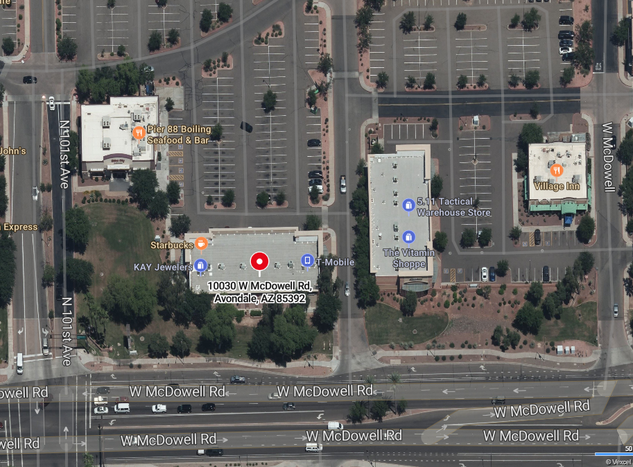 map of where the store is located